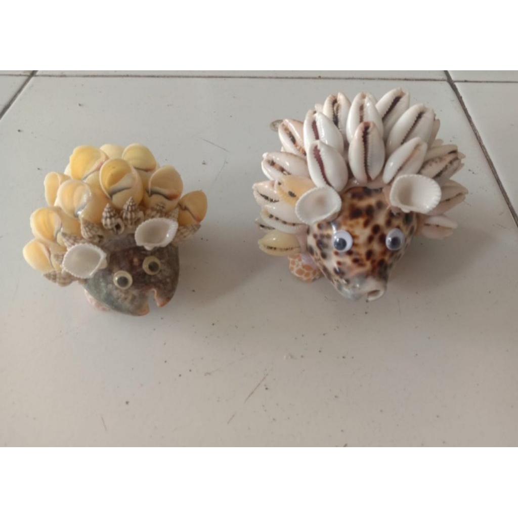 Hiasan Landak kerajinan kerang