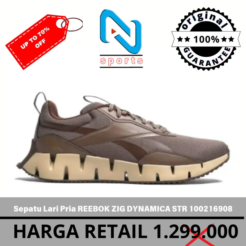 Sepatu Lari Pria REEBOK ZIG DYNAMICA STR 100216908 ORIGINAL 100%