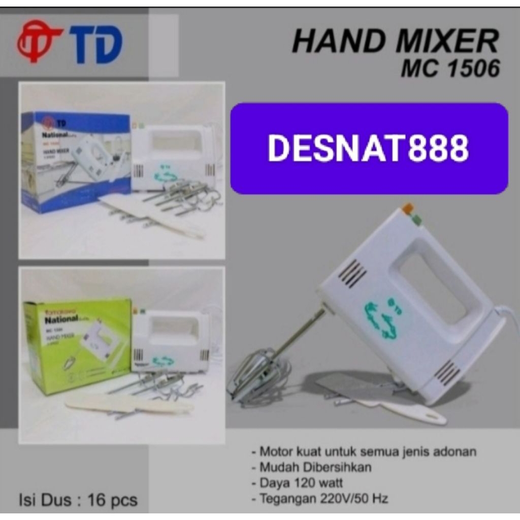 Mixer Hand TD MC-1506 Murah