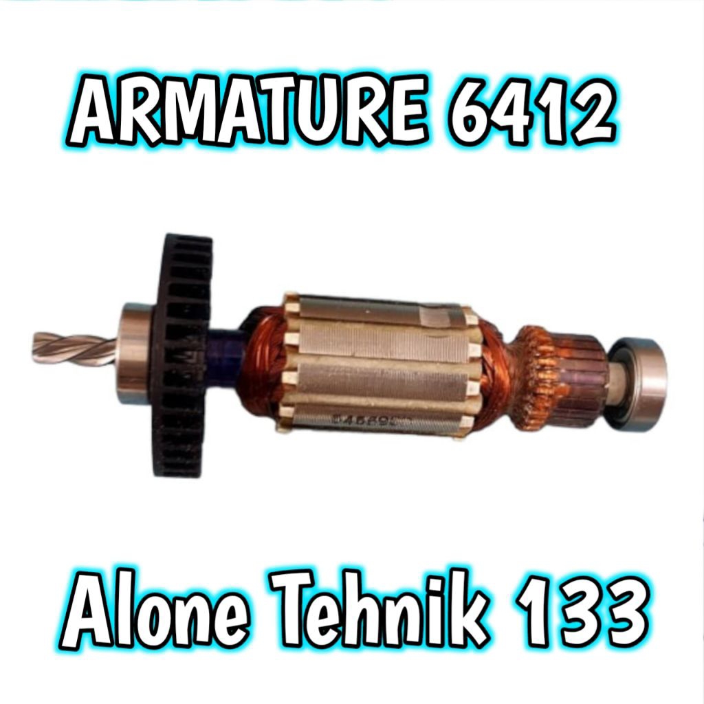 ARMATURE 6412 ANGKER MESIN BOR DRILL MAKITA 10MM ROTOR MESIN BOR DRILL MAKITA 6412