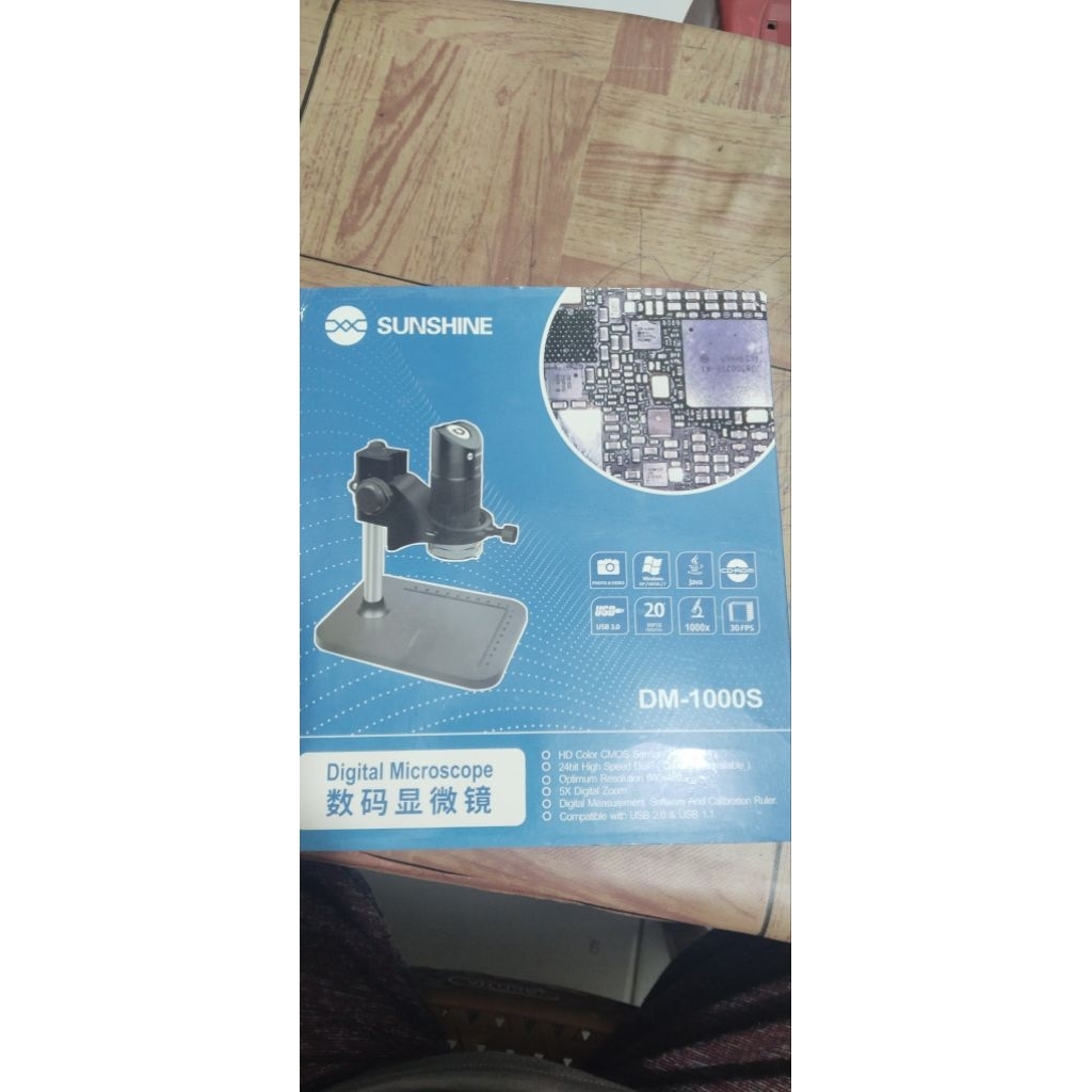 mikroskop sunshine DM-1000S bekas 1 bulan