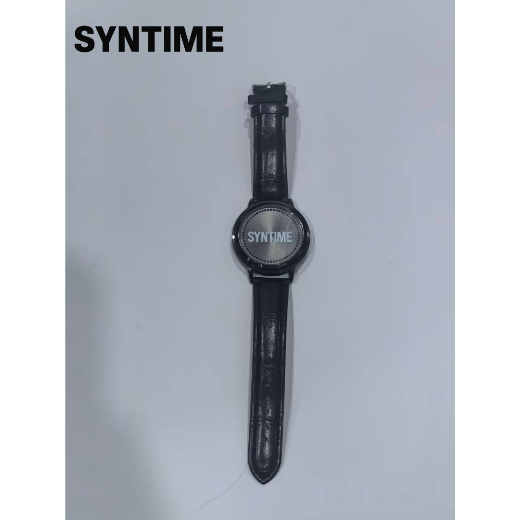 SYNTIMESmartWatch Jam tangan pria hitam 35mm