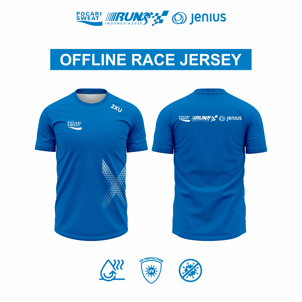 Pocari Sweat Run 2025 Jersey Anti UV Dry Fit