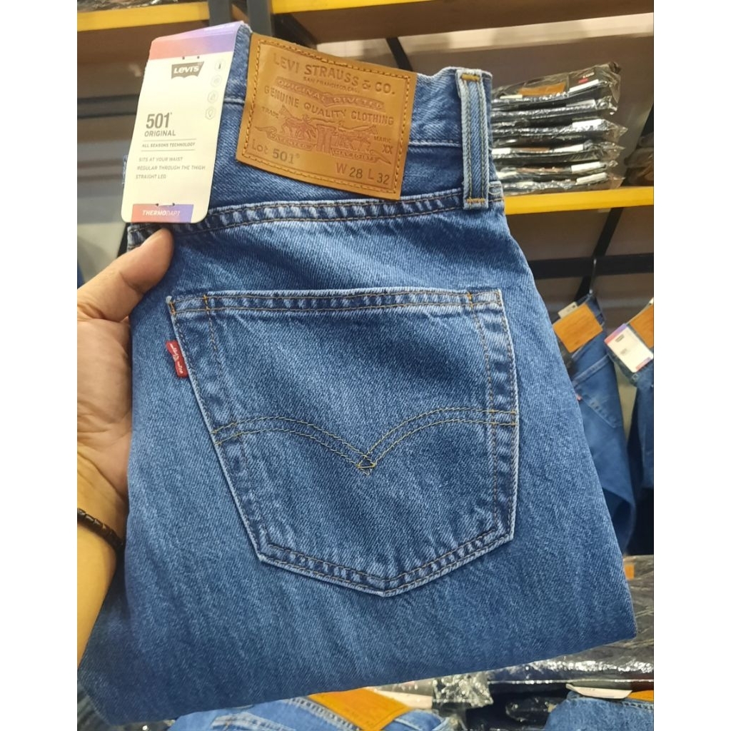 CELANA JEANS L E V I ' S 501 100% ORIGINAL.0(00501-3739)