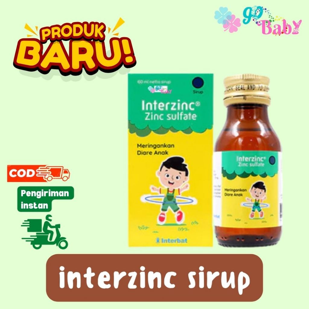 InterZinc Sirup 60 ML - Suplemen Meringankan Diare Pada Anak