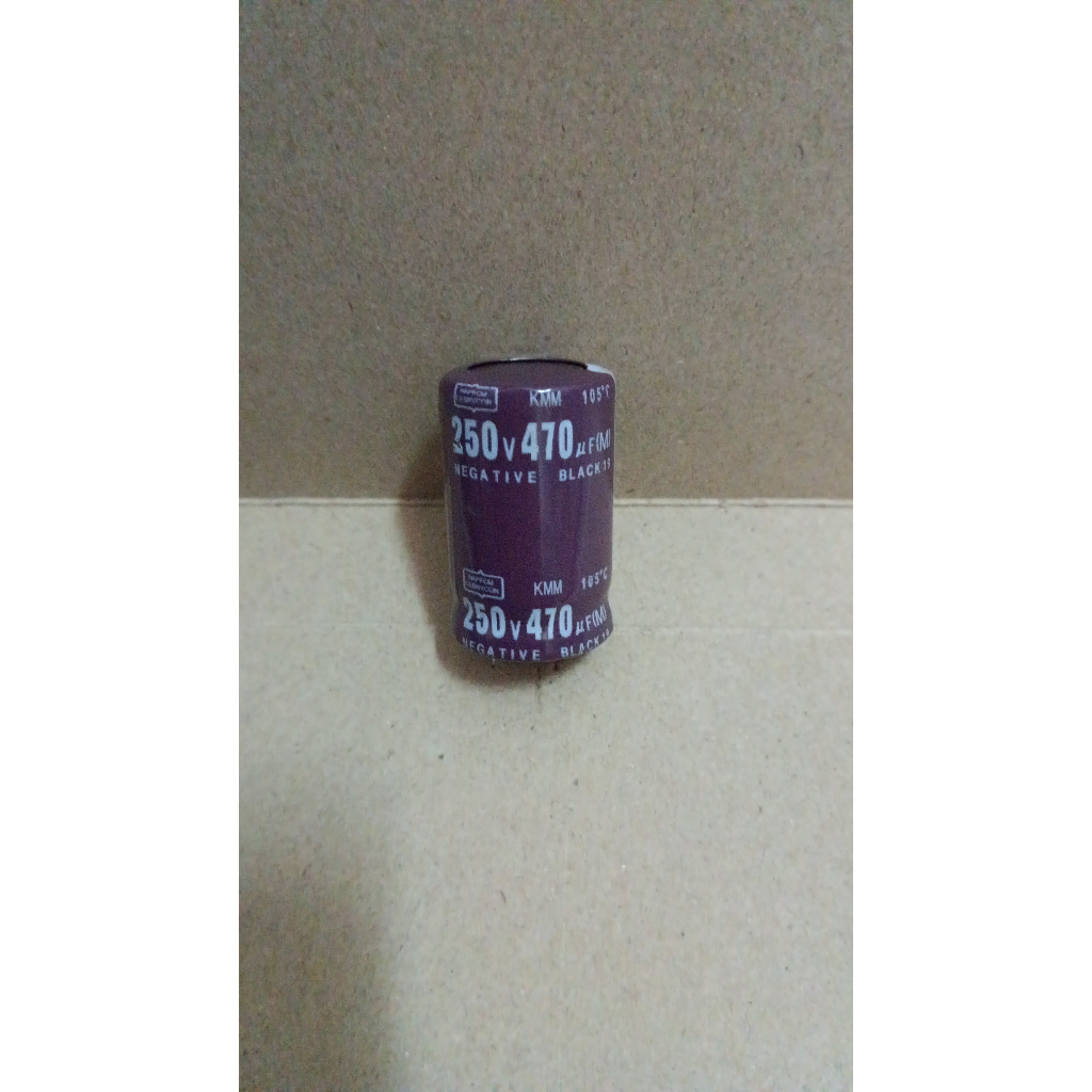 6822 kapasitor elco 470uf 470 uf 250v 250volt 250 volt nippon chemicon