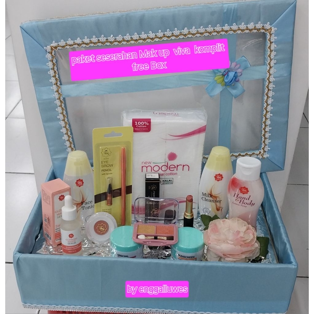 PAKET SESERAHAN / PAKET HANTARAN MAKE UP VIVA FREE BOX