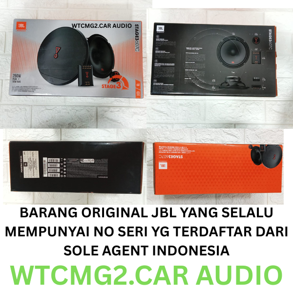 speaker 2 way split jbl stage 3 607c woofer 6,5 inch original garansi sole agent indonesia