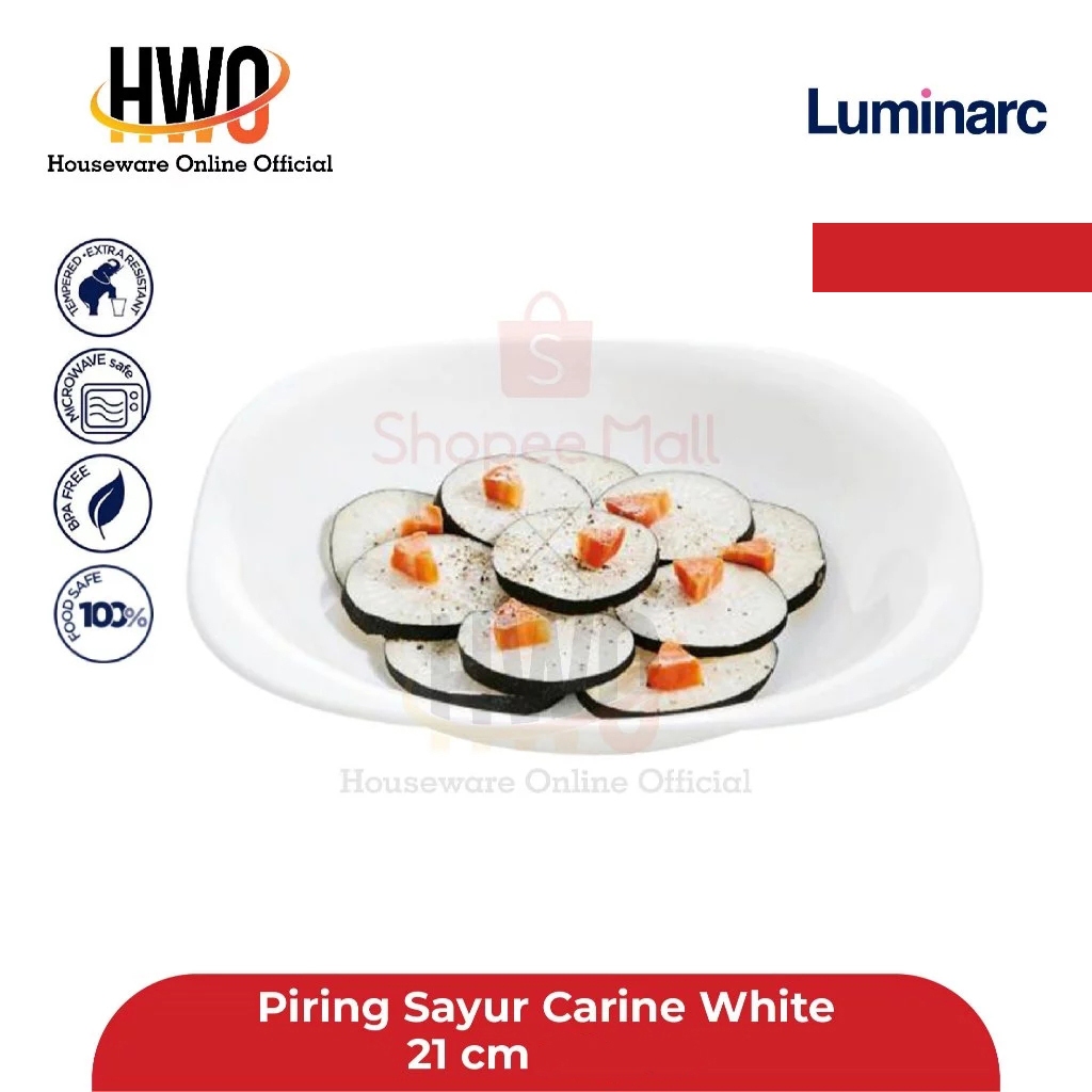 Luminarc Piring Sayur Carine White Soup Plate