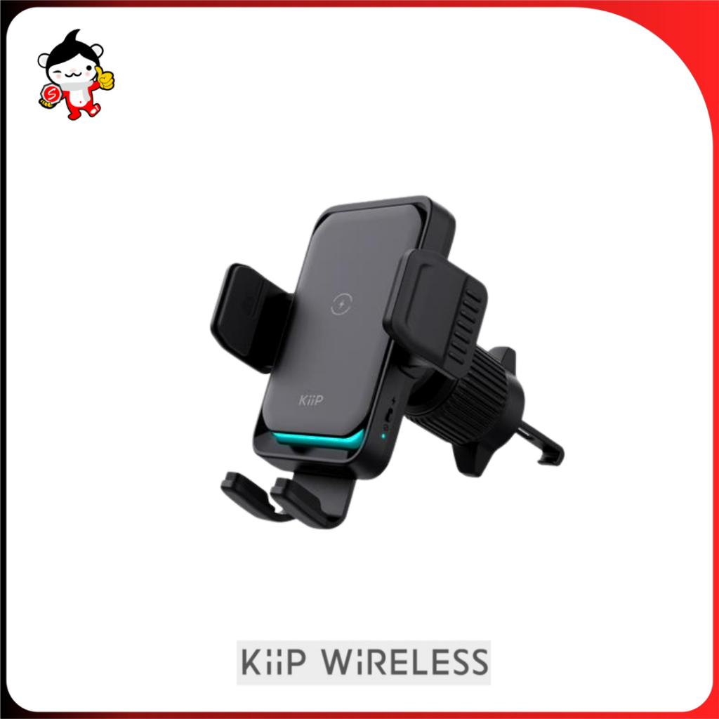 CAR HOLDER WIRELESS KIIP 2 IN 1 WC01 15W Car Mount Wireless Charger Phone Holder Mobil Car Charger 1
