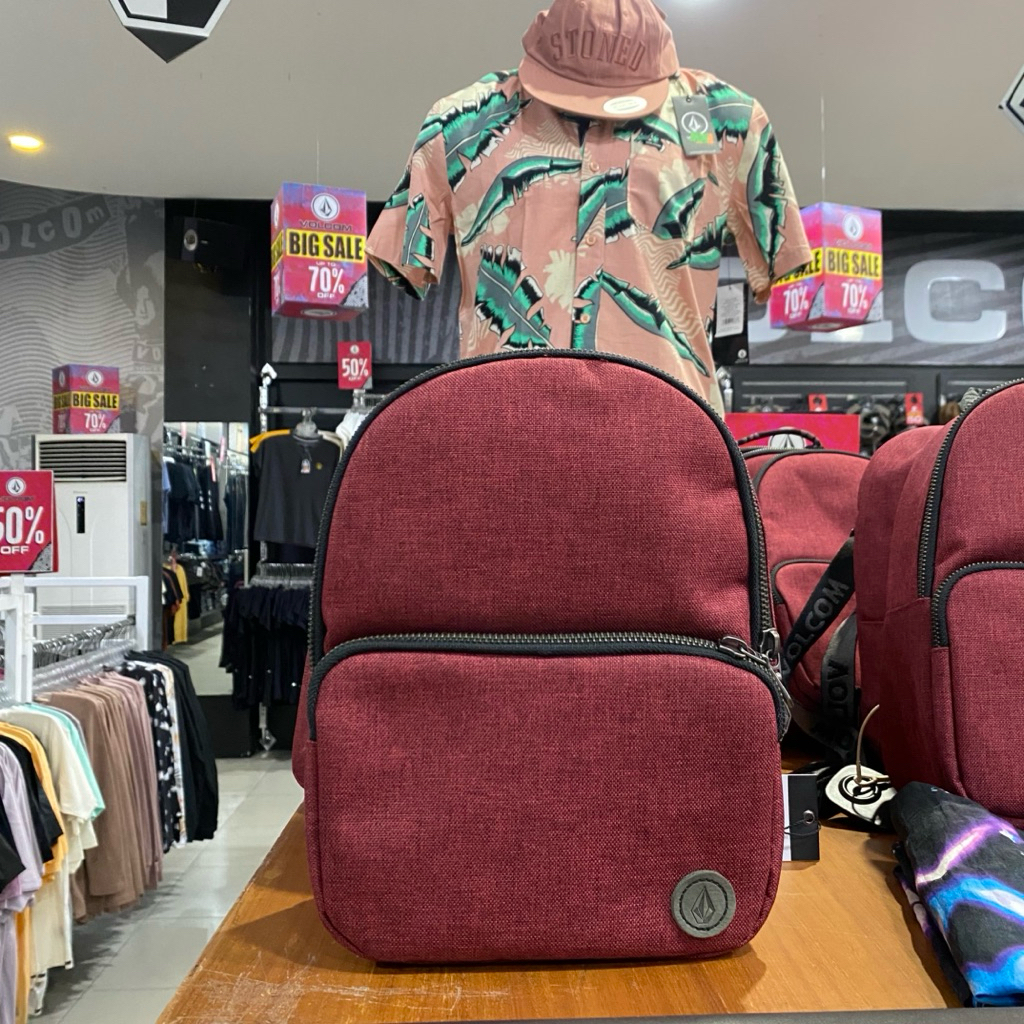 Tas Volcom GBP Eenie Minnie Sling Bag Red Edition Original