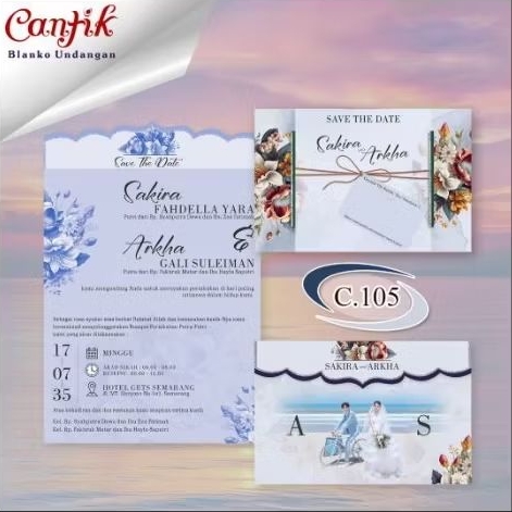 UNDANGAN PERNIKAHAN CANTIK 105 Aesthetic TERBARU