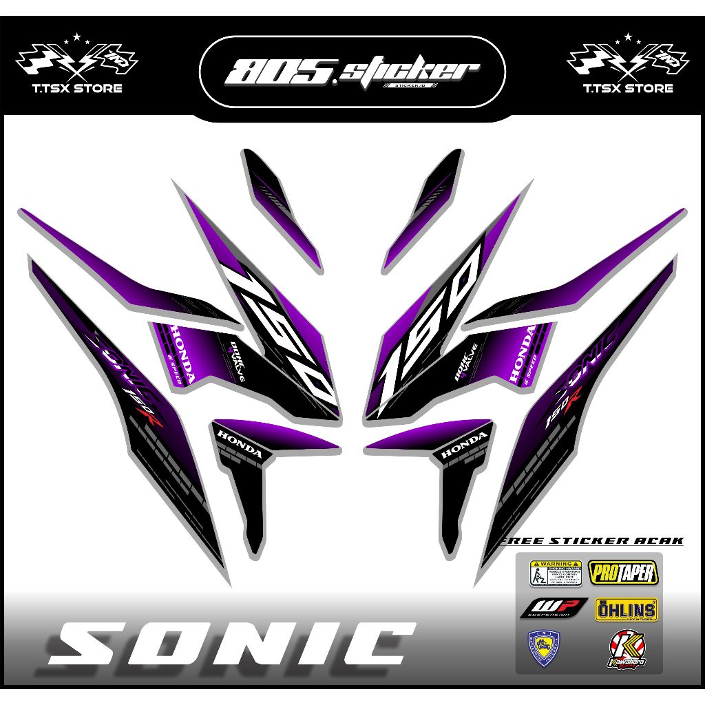 STRIPING STIKER HONDA SONIC/STIKER SONIC 150R/STRIPING MOTOR SONIC 150R KEREN