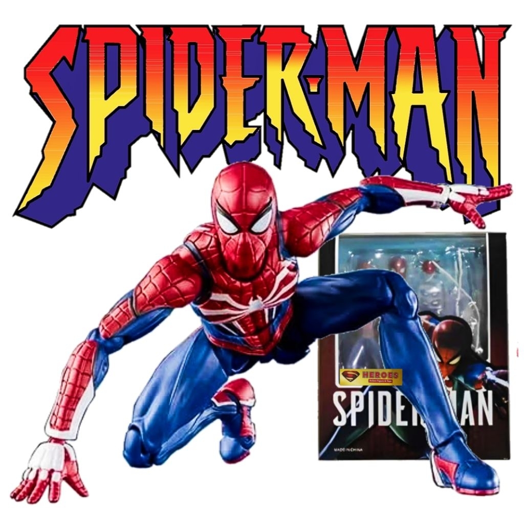 SHFiguart SpiderMan Advanced Suit Ps4 Action Figure SpiderMan PVC SHF