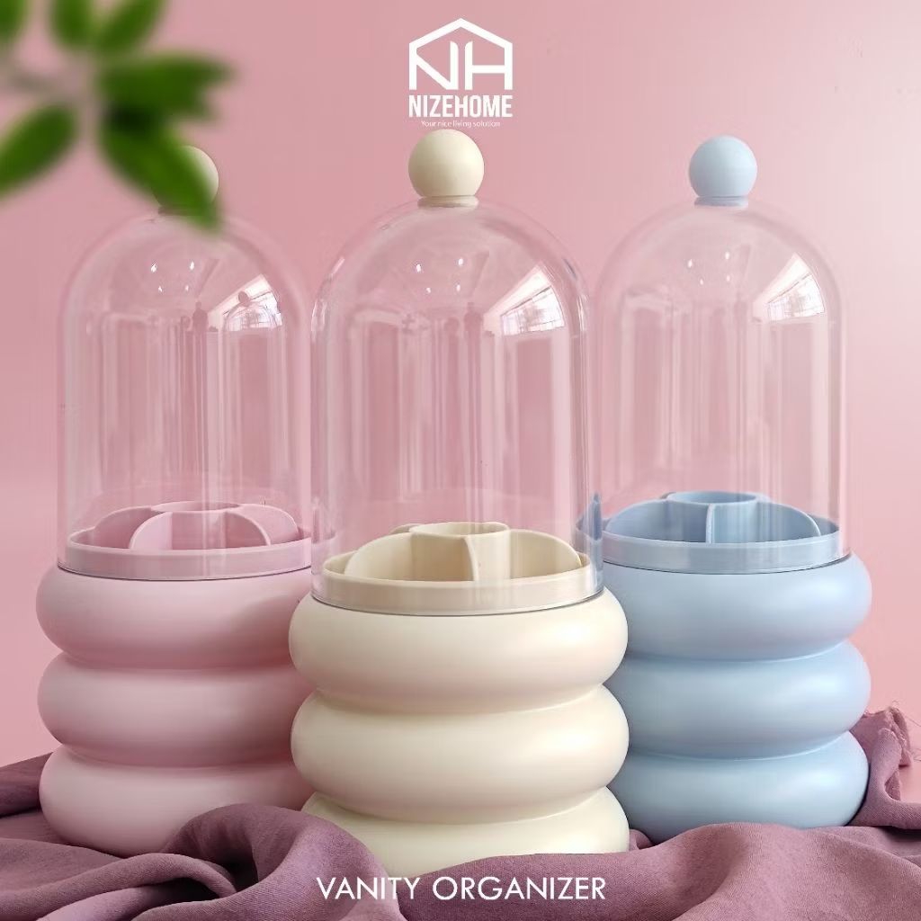 TEMPAT KUAS RIAS BERPUTAR DENGAN TUTUP JX2416(YM001)