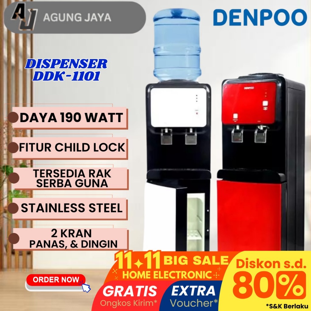 DISPENSER HOT AND COLD DENPOO DDK 1101
