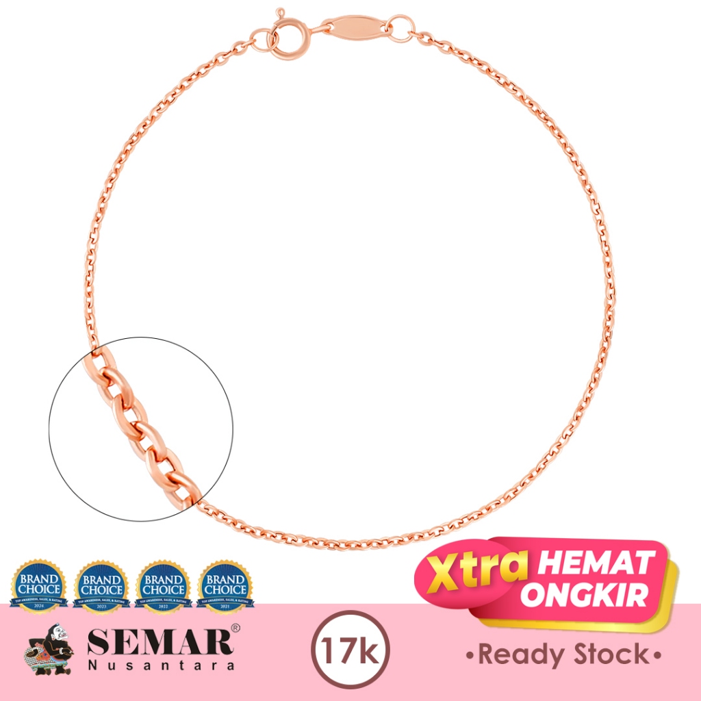 Gelang Emas Classic Lorenia Gold 17K Semar Nusantara