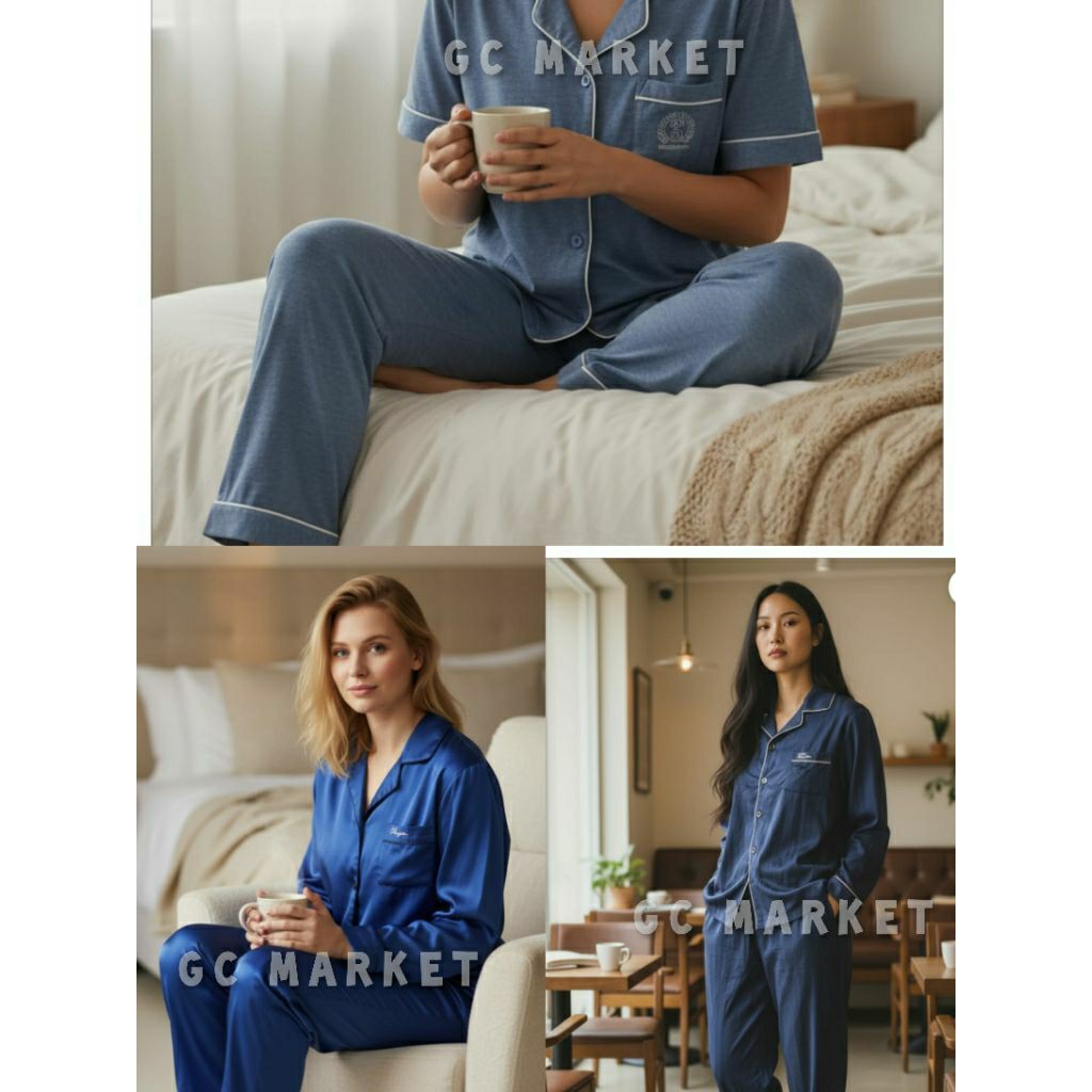 Piyama Dewasa / Stelan Baju Tidur / Baju Rumahan Couple