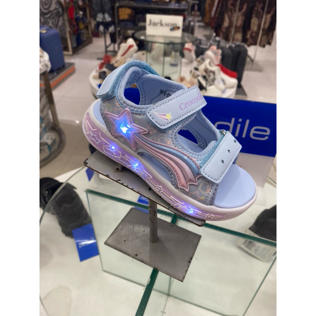 Sepatu sandal Anak Lampu Nyala  Crocodile Kids