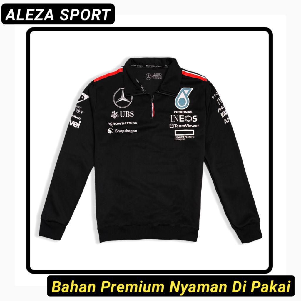 Jacket Jeket Racing Sport Mercedes Amg f1 Petronas  Formula one Premium