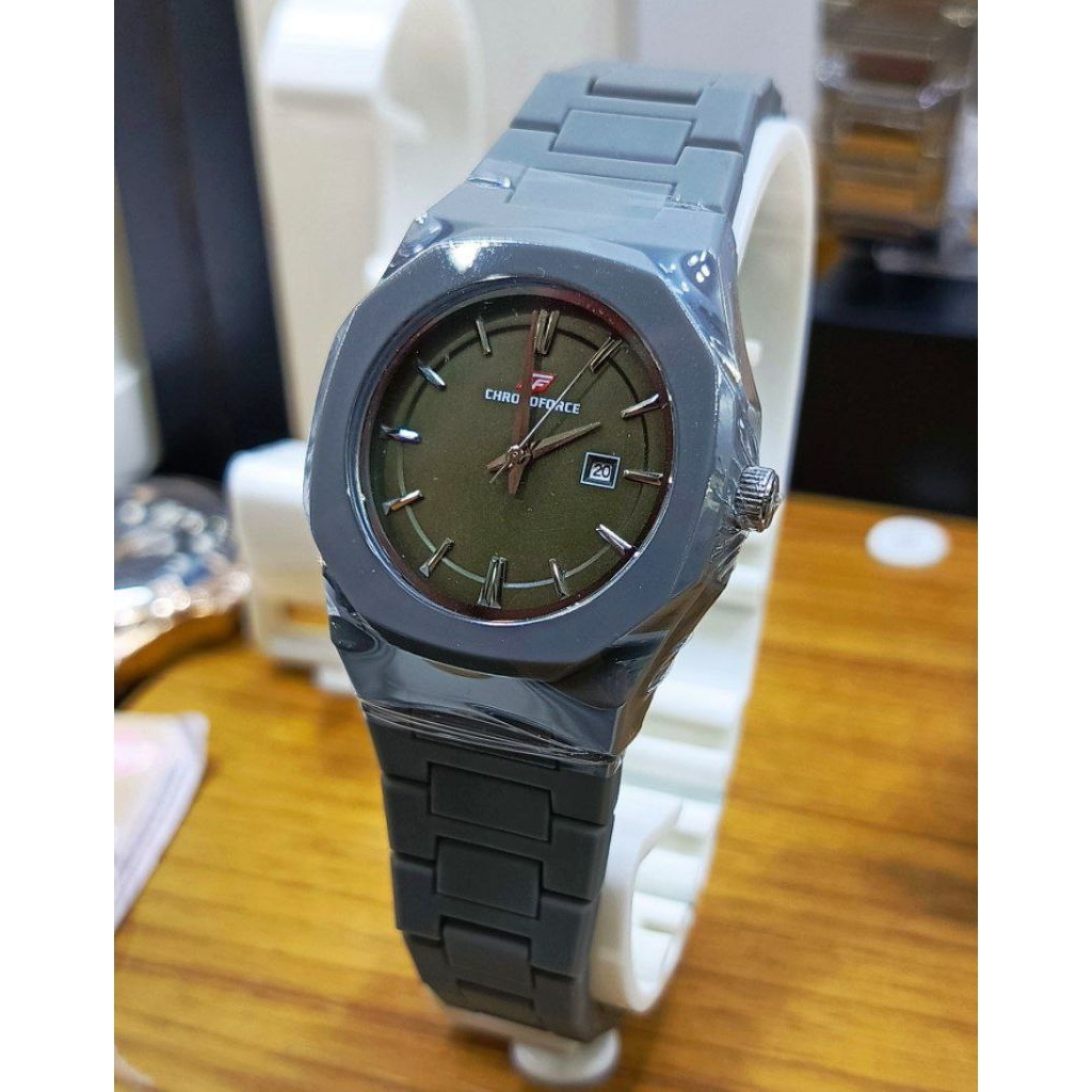 Chronoforce 5359 lgreengrey jam wanita