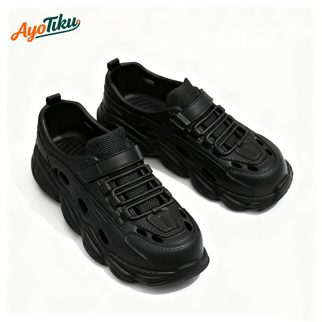 Sandal Pria dan Wanita Sepatu Lari Bakiak Karet EVA Olahraga Modis Sepatu Pantai Sepatu Kerja