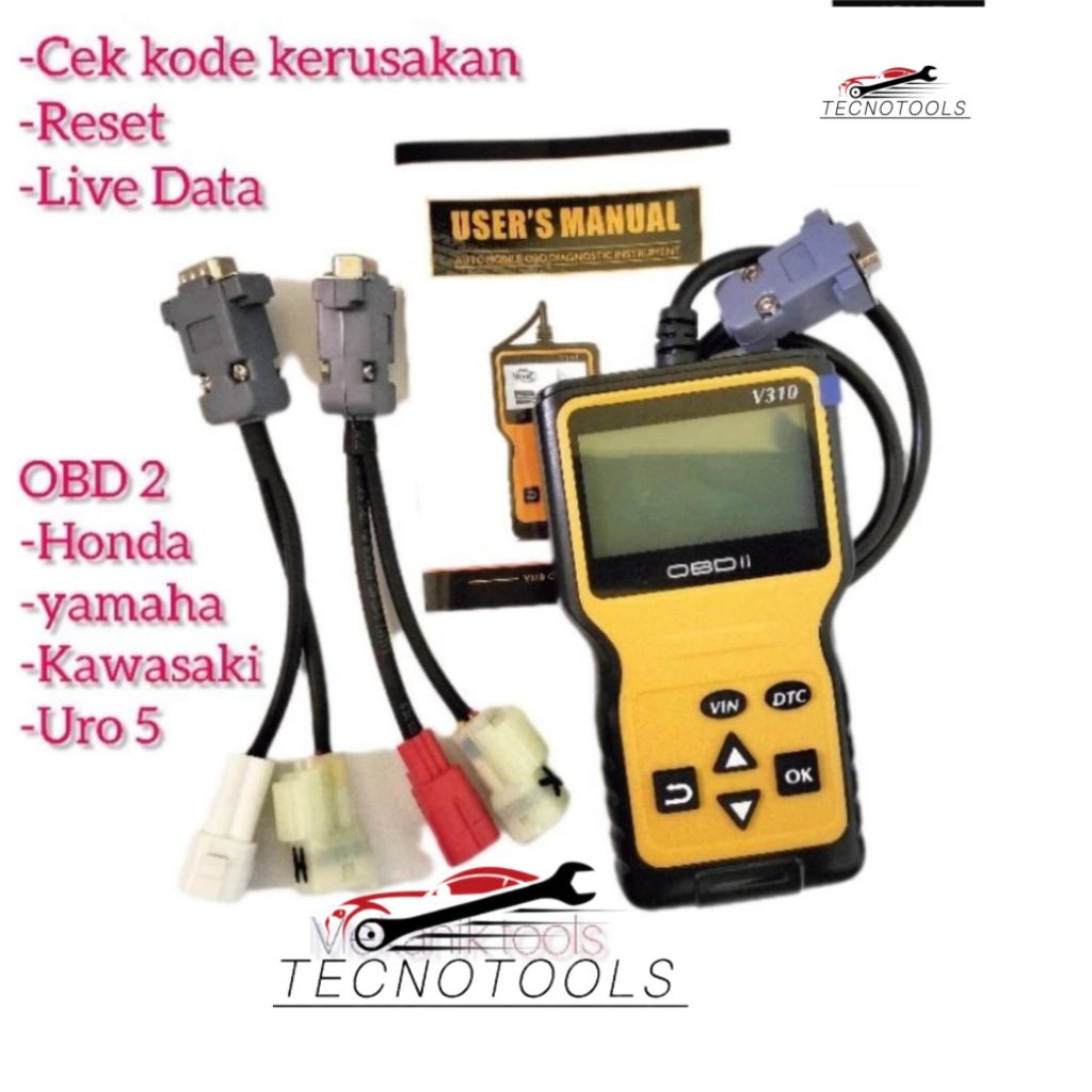 NEW SCENER OBD2 ALAT CEK KERUSAKAN KODE RESET MOTOR INJEKSI