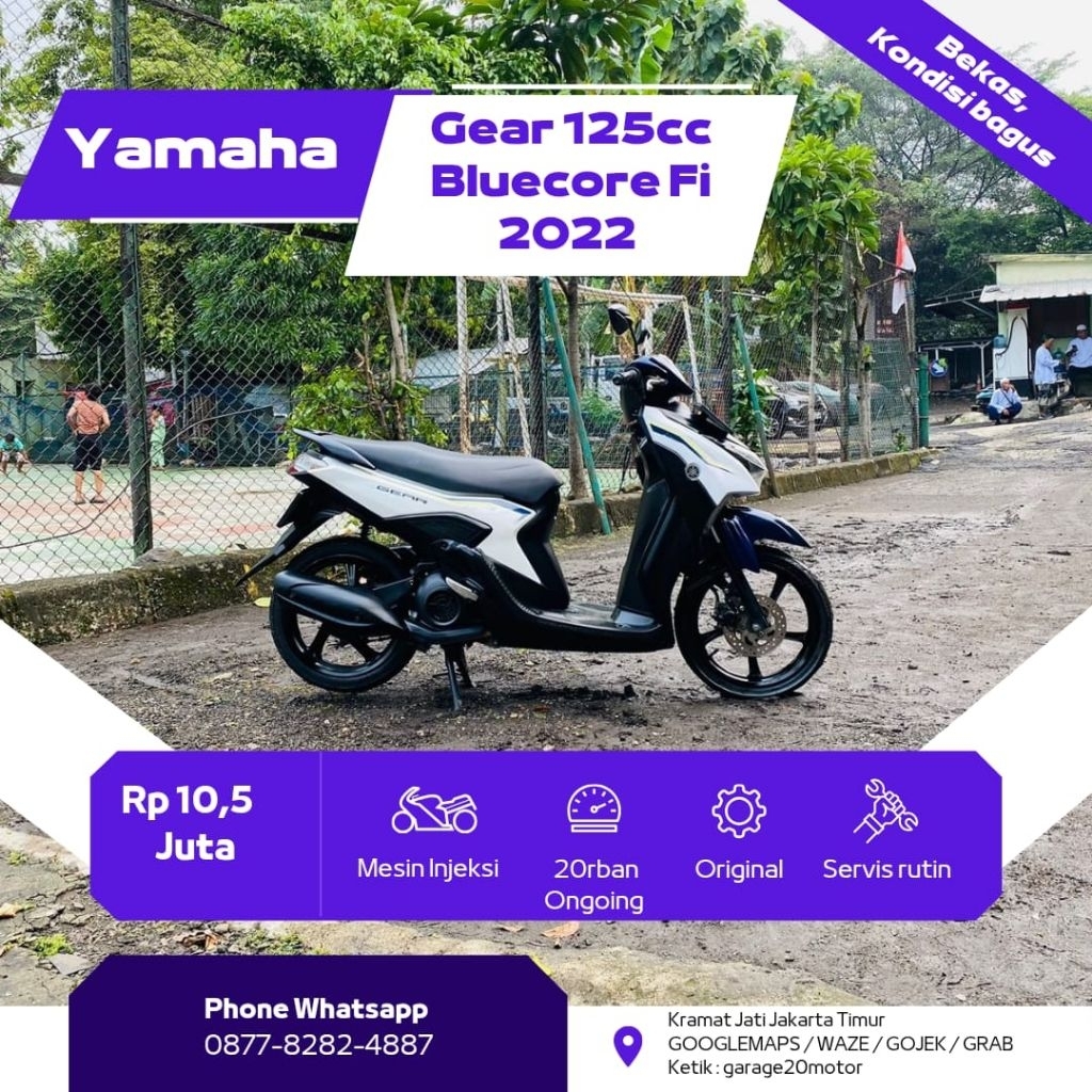 Yamaha Gear 125cc bluecore fi 2022