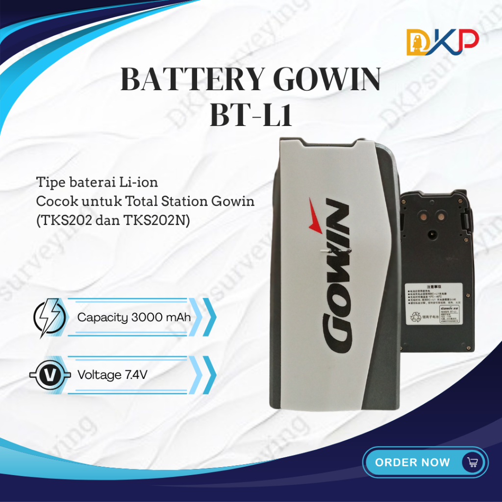 Baterai Gowin BT - L1 / Battery BT-L1 for Total Station GOWIN