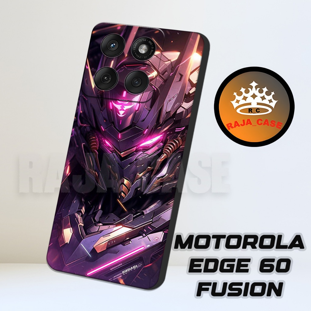 Rc19/Softase karet MOTOROLA EDGE 60 FUSION - Motif Robot - Case Hp MOTOROLA EDGE 60 FUSION - Casing 