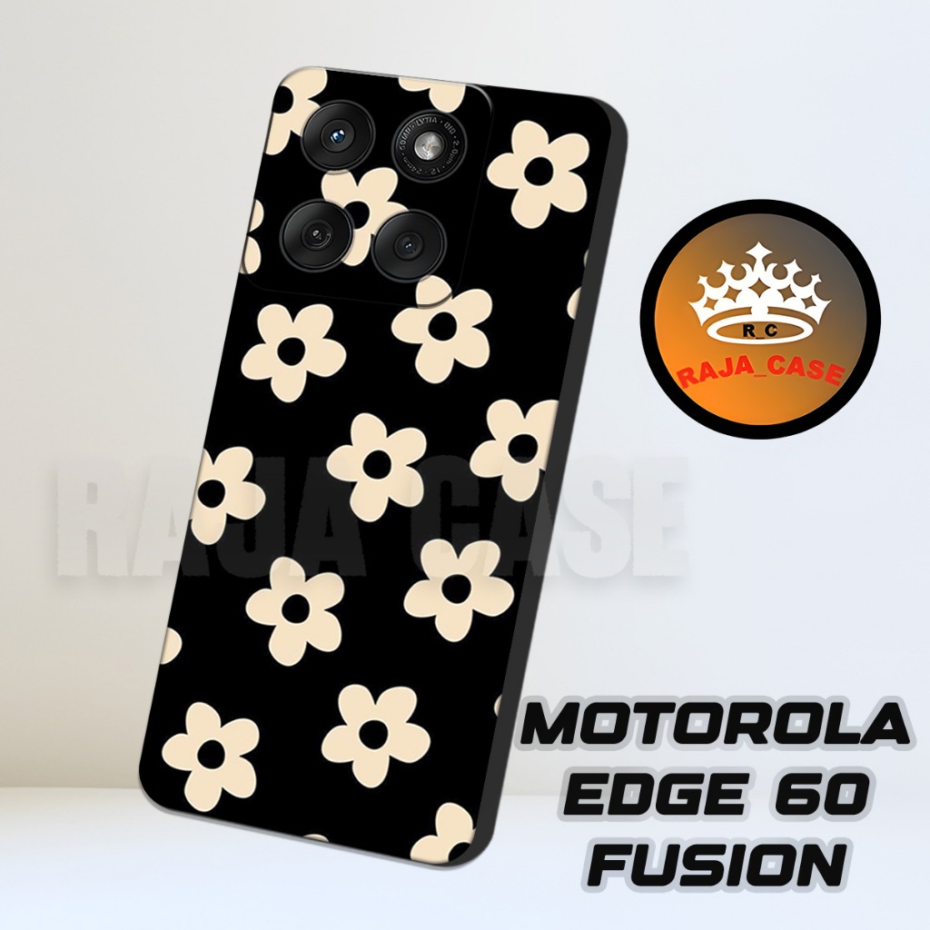 Rc22/Softase karet MOTOROLA EDGE 60 FUSION - Motif Bunga - Case Hp MOTOROLA EDGE 60 FUSION - Casing 