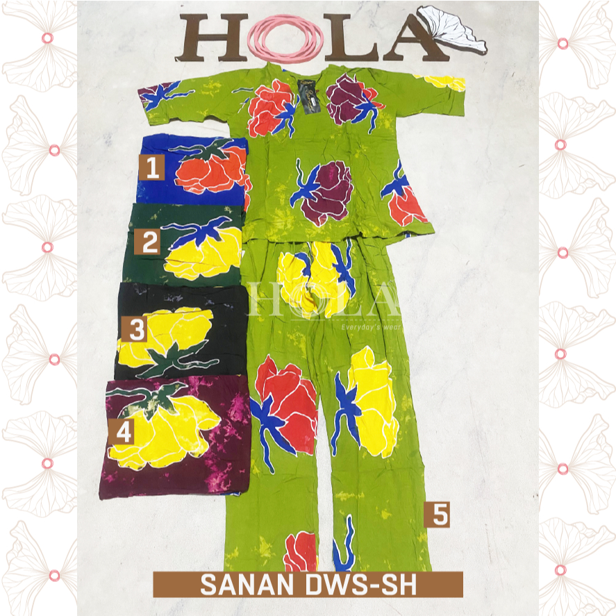 HOLA_FASH | C-Setelan Batik Sanan, Setelan Cp Dewasa Sanan, batik sunan, oneset rumah