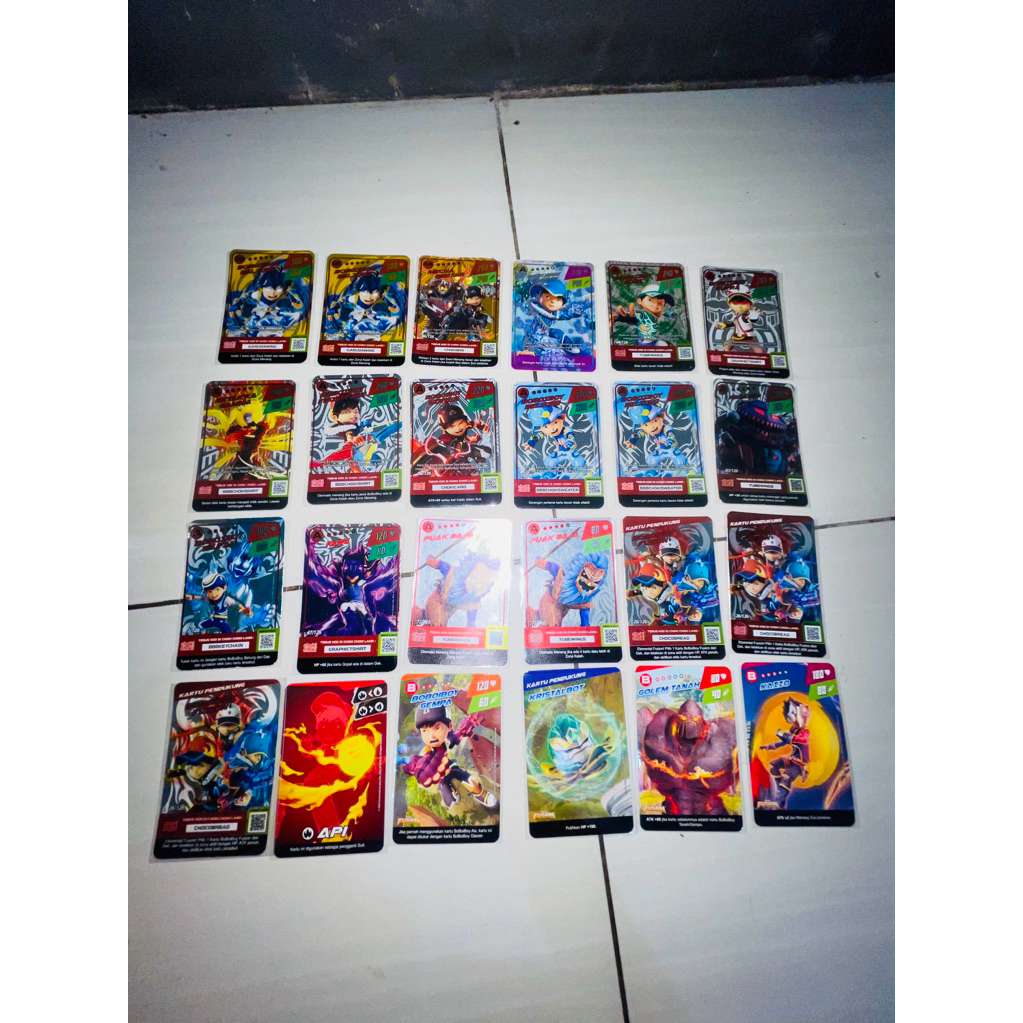 kartu boboiboy choki choki monsta galaxy card