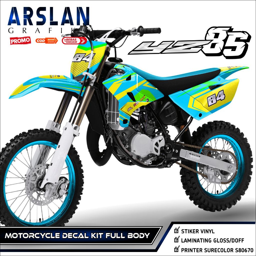 [COD] DECAL YZ 85 NEW 2019 FULL BODY Stiker Decal YZ 85 New 2019 Variasi racing Keren Gagah