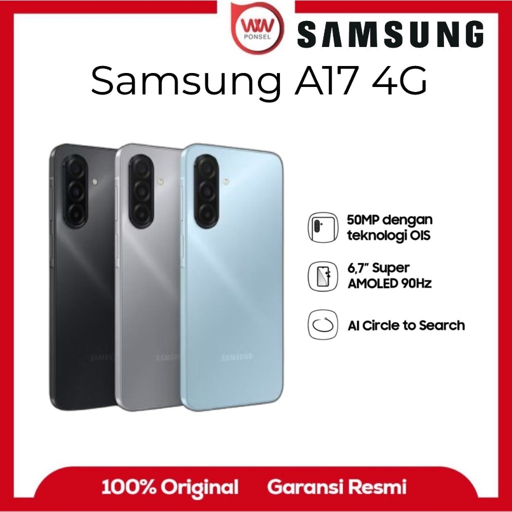 Hp Samsung A17 4G Ram 8GB Internal 256GB Garansi Resmi