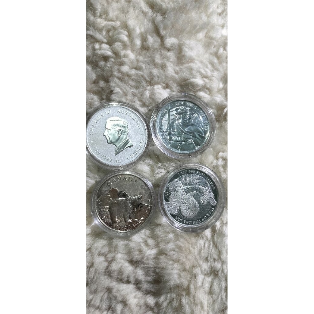 Fine Silver 1Oz 31.1 gram / Swiss silver /Silver Koin 1.000 gr / Silver Coin 1 kg / silver australia