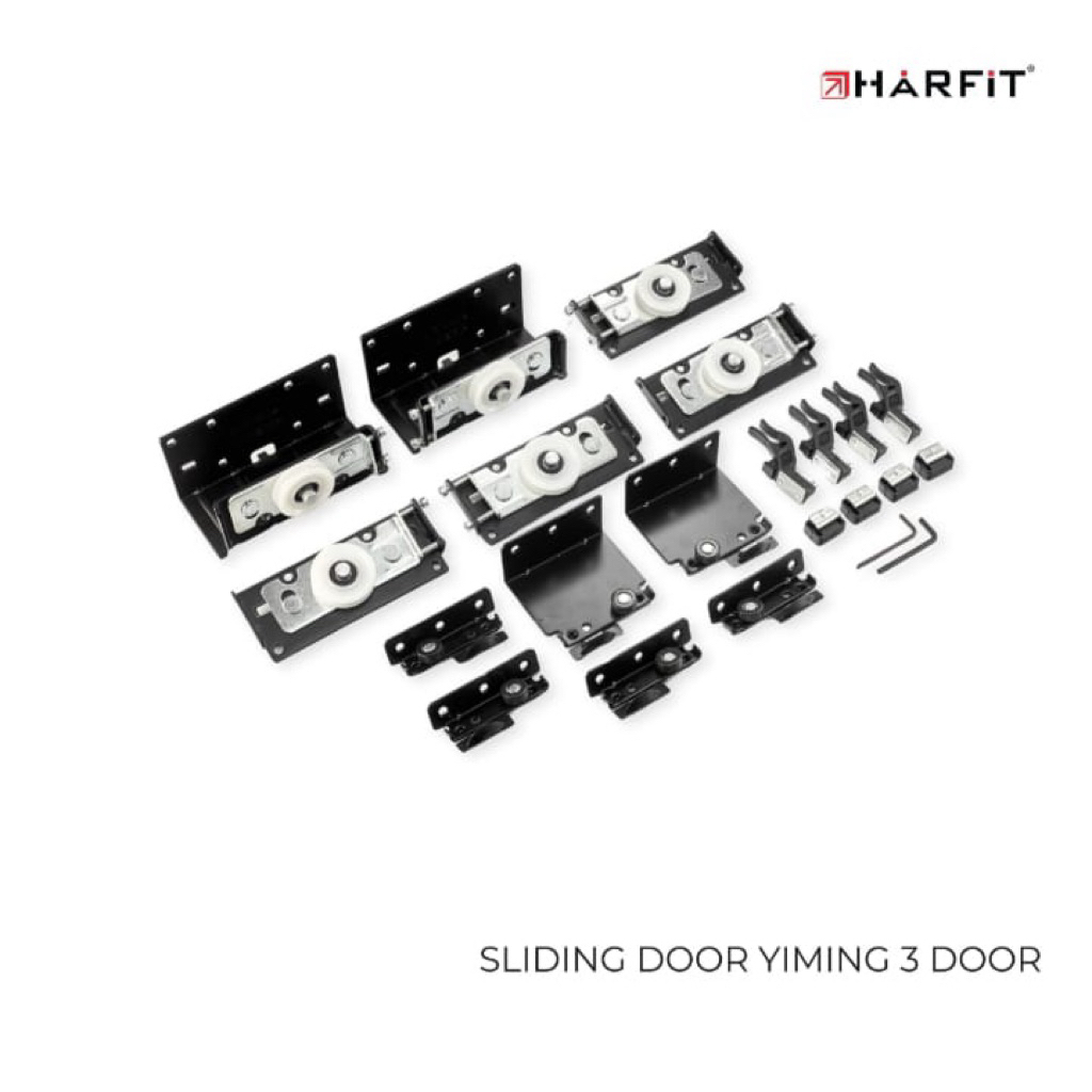 RODA SLIDING 3PINTU & REL 2 METER &3 meter PINTU SLING YIMING PINTU LEMARI PINTU SLIDING