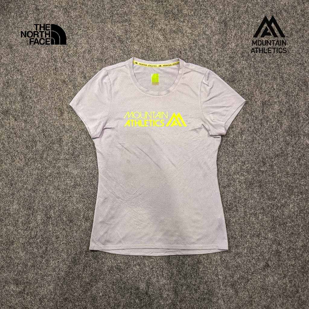 TNF Mountain Athletic - Baselayer Kaos Wanita Outdoor Sport Jersey Stretch Second Bekas Original - B