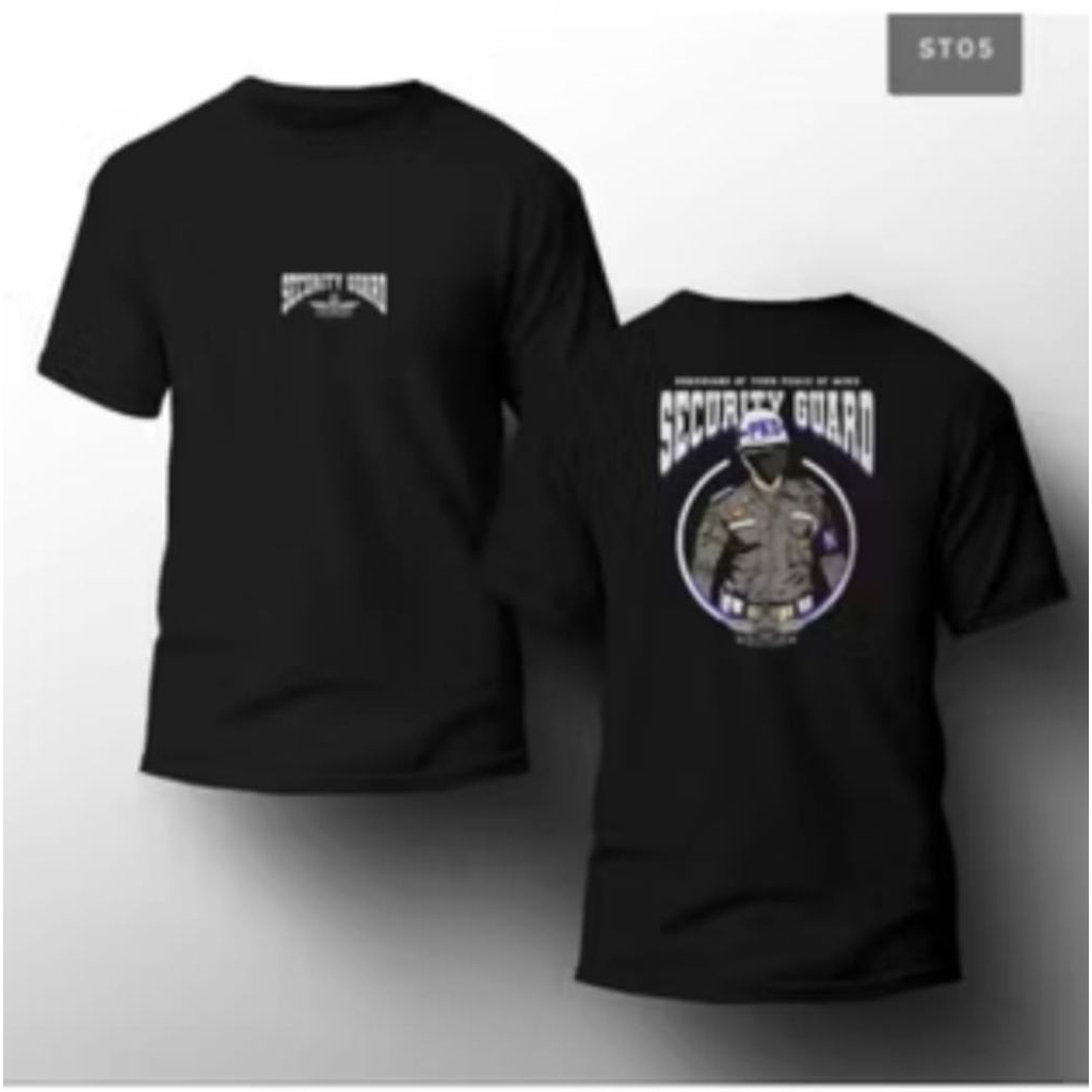 Kaos Security Guard Kaos Bahan Katun Lembut Nyaman Dipakai