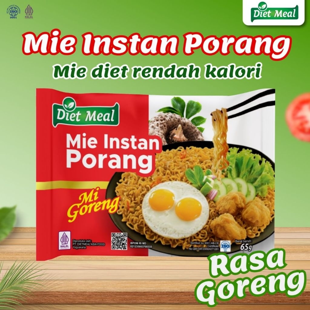 Mie Porang Dietmeal GORENG rendah Kalori untuk diet