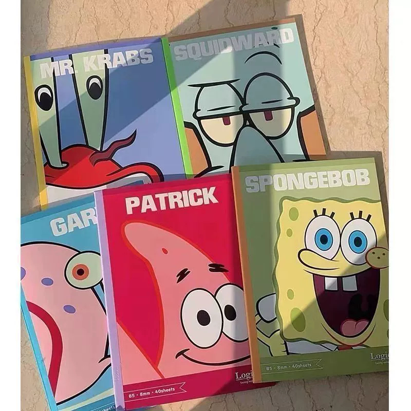 BUKU B5 SPONGEBOB / BUKU TULIS SPONGEBOB / BUKU SEKOLAH B5 SPONGEBOB PATRICK SQUIDWARD / BUKU TULIS 