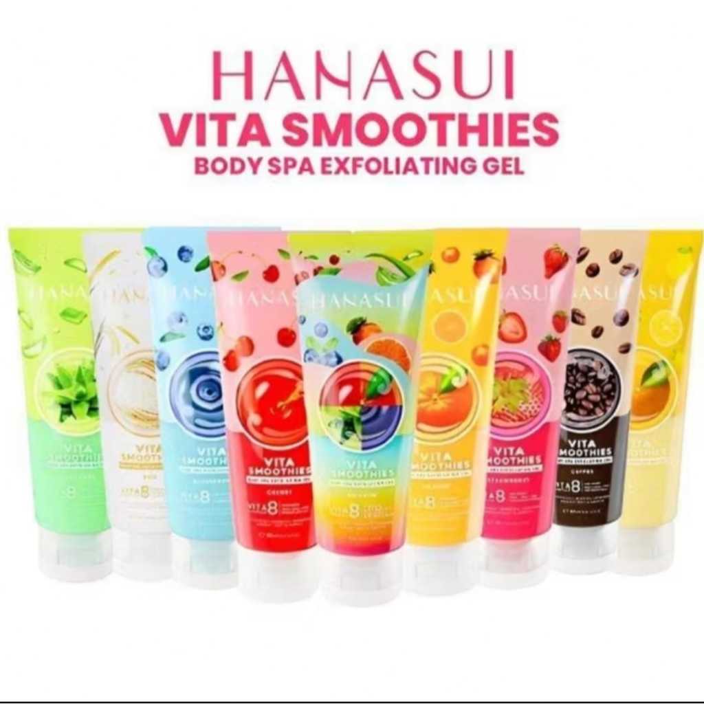 Hanasui Body Spa / Hanasui Body Spa Exfoliating Gel 180 ml / Hanasui Body spa Ori / Gel  Penghilang 