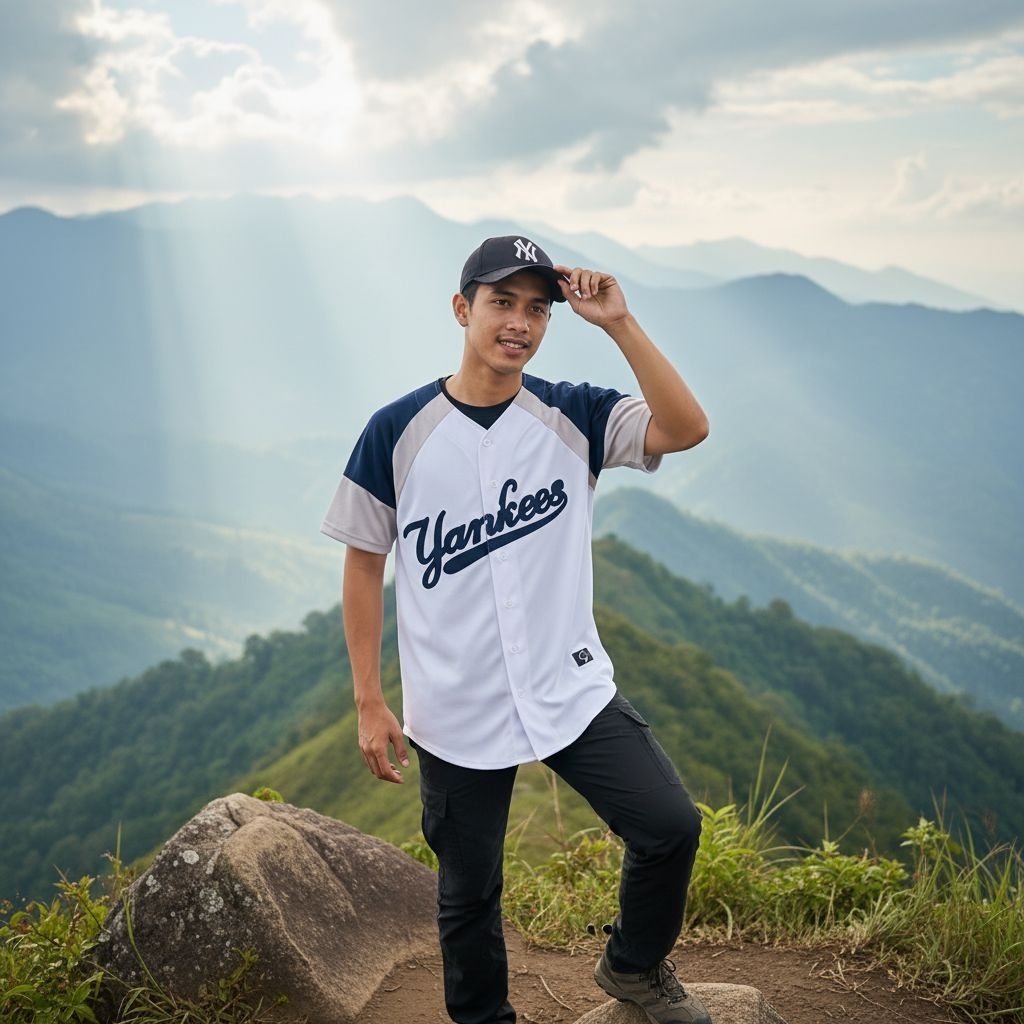 Baju Baseball Jersey Baseball Pria Yankees