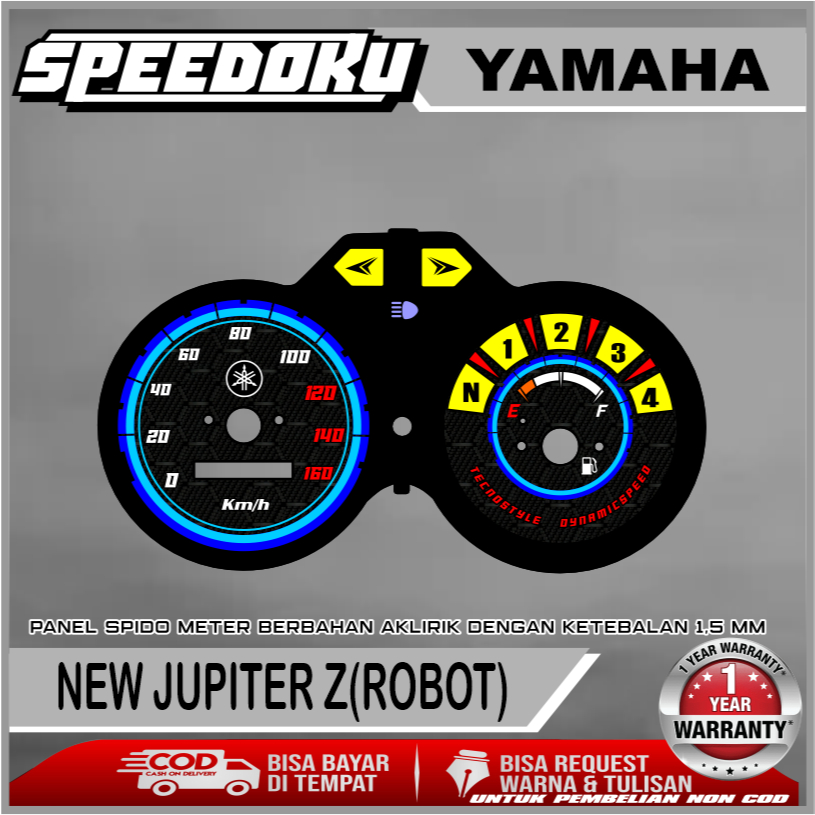 PAPAN SPEEDOMETER CUSTOM YAMAHA  NEW JUPITER Z/JUPITER ROBOT