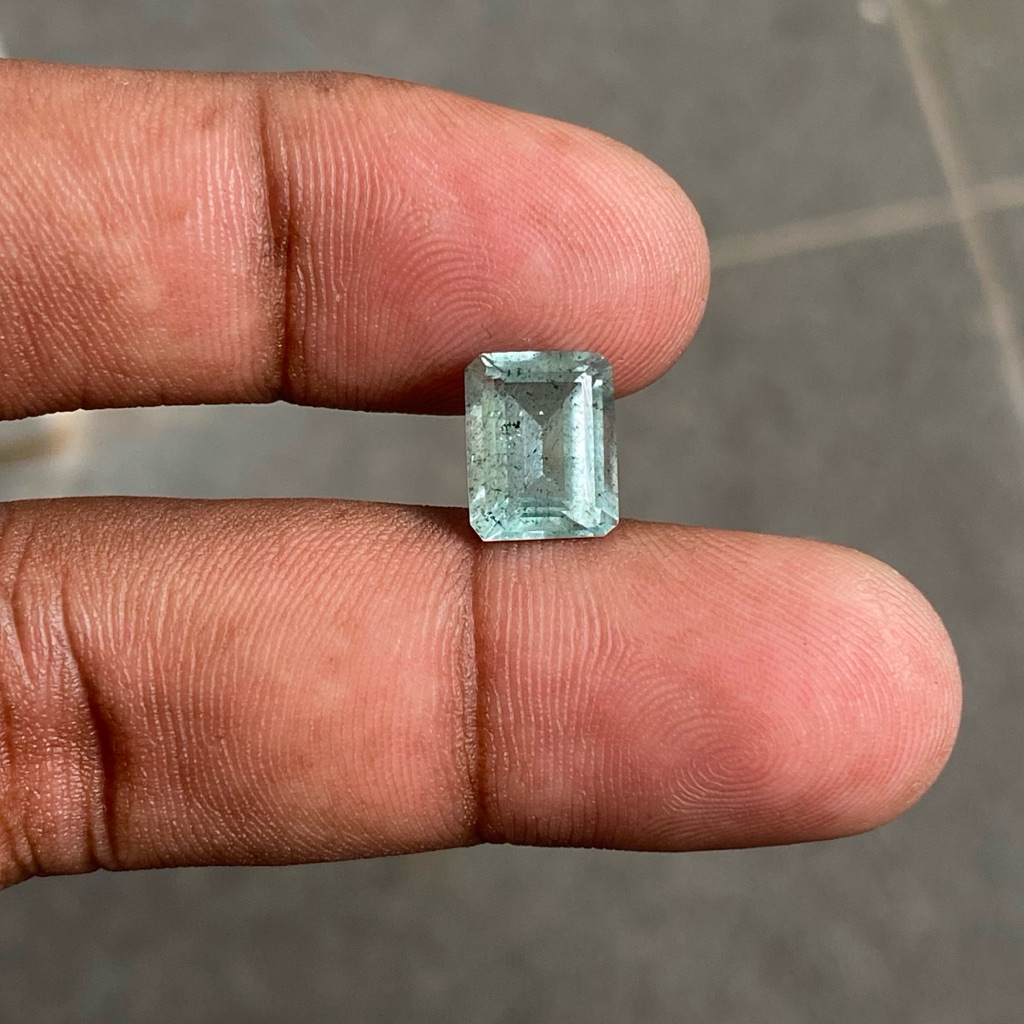 Natural Aquamarine beryl batu Aquamarine Beryl Asli Batu Aquamarine Beryl Dim 10x8x5