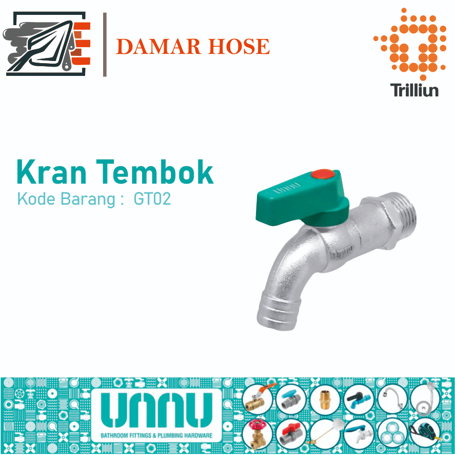 UNNU KRAN AIR KERAN TEMBOK UNNU GT05 1/2''