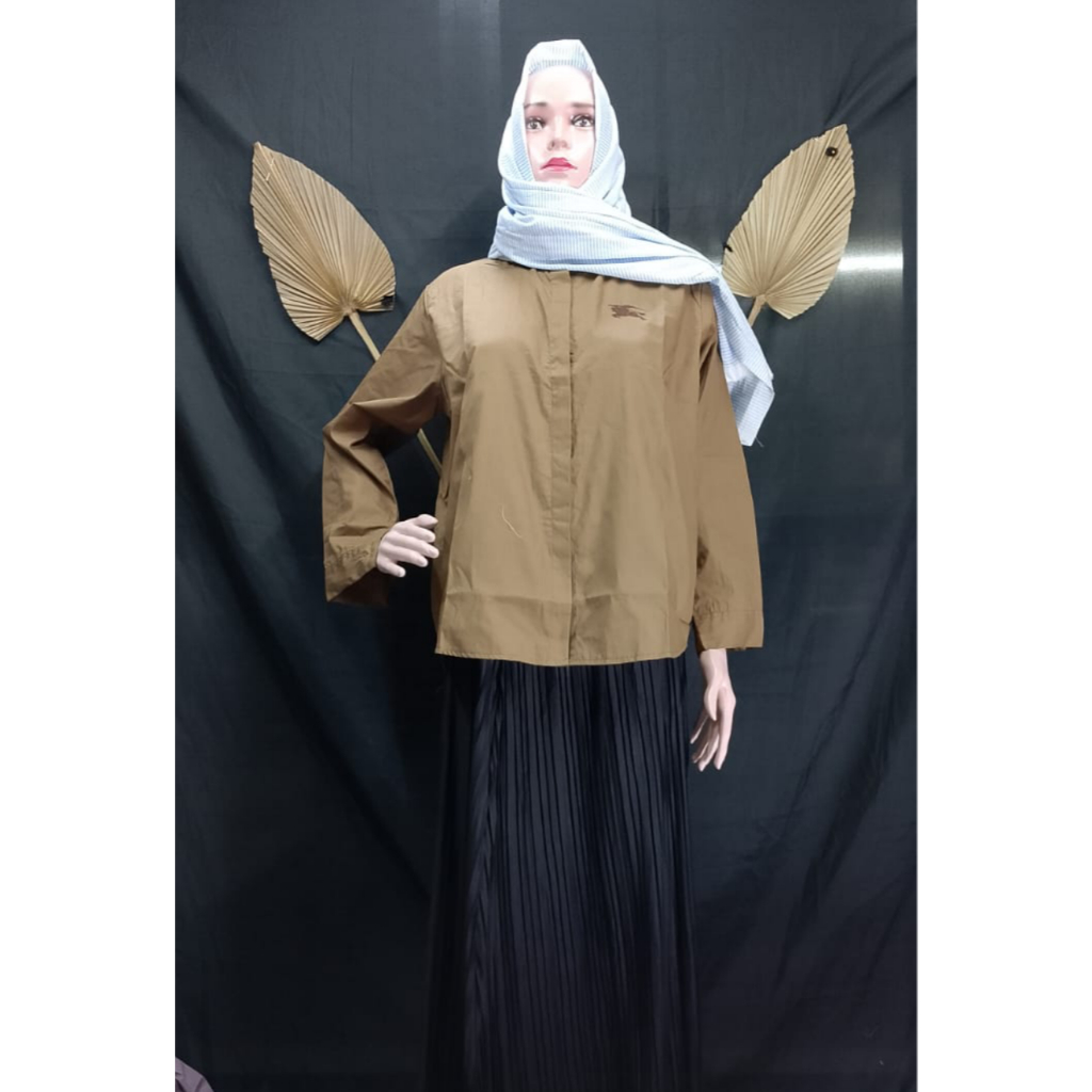 atasan kemeja bordir premium /atasan kemeja wanita lengan panjang/atasan kemeja wanita bordir/ kemej