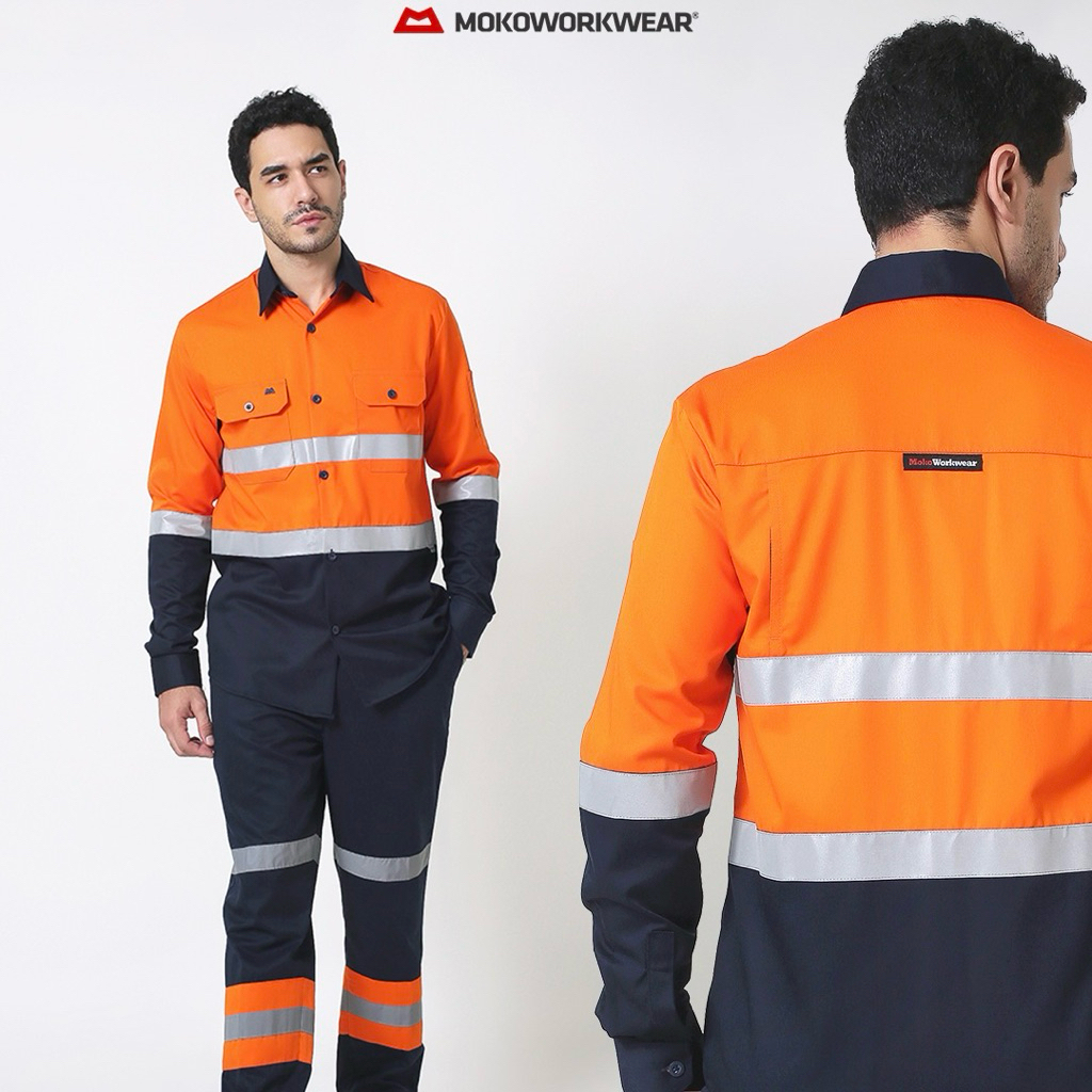 WEARPACK SAFETY MOKO WORKWEAR ORANGE-NAVY