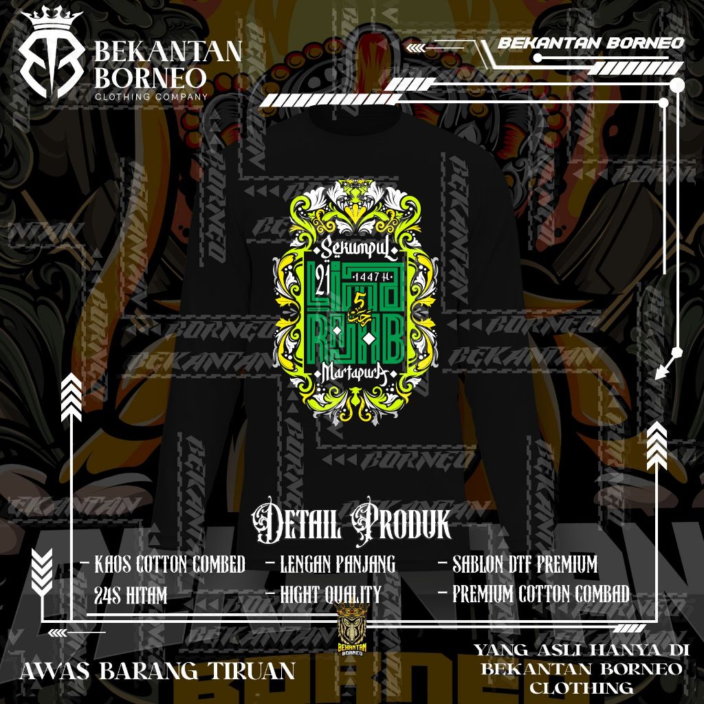 BAJU MOMEN 5 ( LIMA ) RAJAB SEKUMPUL | KAOS SEKUMPUL KENANG KENANGAN | HAUL ABAH GURU SEKUMPUL 21