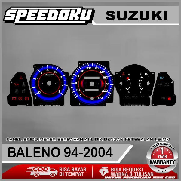 PAPAN SPEEDOMETER CUSTOM SUZUKI BALENO 1994-2004